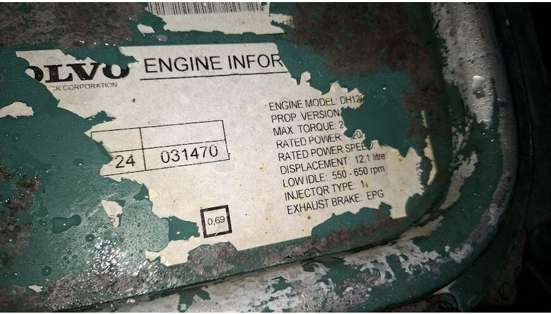 Volvo DH12D 420EC01. DH12E340EC06 . - Motor: billede 4 Volvo DH12D 420EC01. DH12E340EC06 . - Motor: billede 4