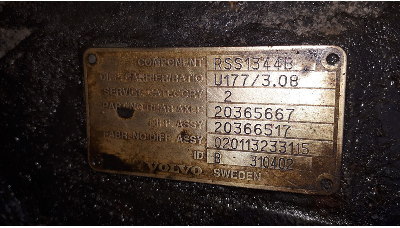 Volvo MS17X.- 2.85/ 3.08 .\5.29\ 5.63. - Differentialtandhjul: billede 3 Volvo MS17X.- 2.85/ 3.08 .\5.29\ 5.63. - Differentialtandhjul: billede 3