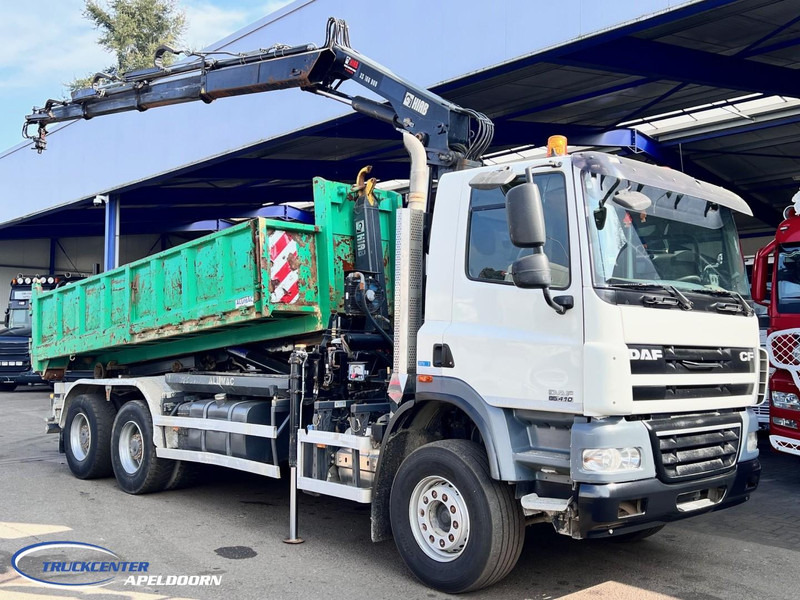 DAF CF 85.410 ATE, Hiab 166, 6x4 Steel spring - Tipvogn lastbil, Lastbil med kran: billede 1 DAF CF 85.410 ATE, Hiab 166, 6x4 Steel spring - Tipvogn lastbil, Lastbil med kran: billede 1