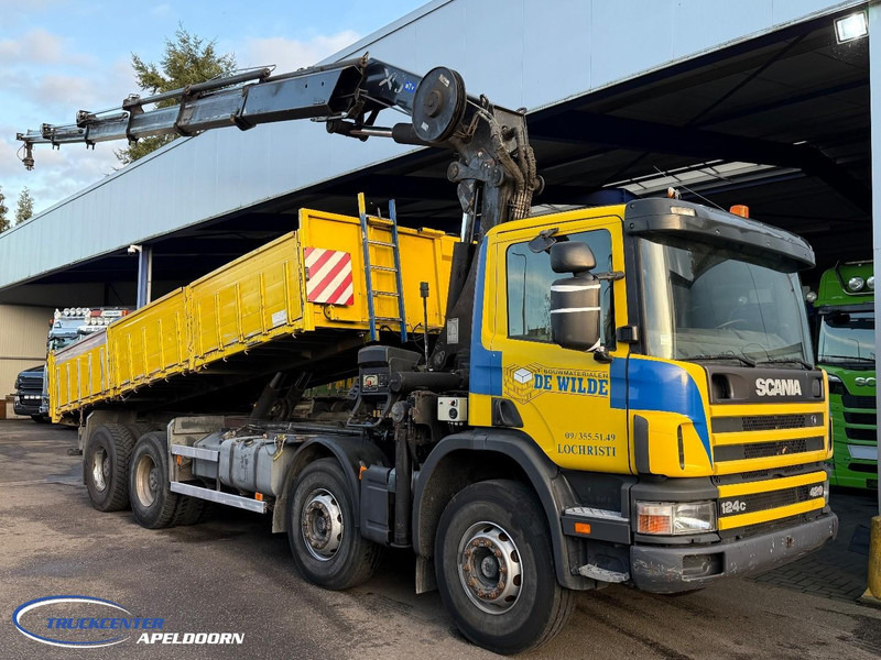 Scania P124-420 8x4 Naafreductie, Bladgeveerd, Handgeschakeld, HIAB 322 E5 - Tipvogn lastbil, Lastbil med kran: billede 1 Scania P124-420 8x4 Naafreductie, Bladgeveerd, Handgeschakeld, HIAB 322 E5 - Tipvogn lastbil, Lastbil med kran: billede 1