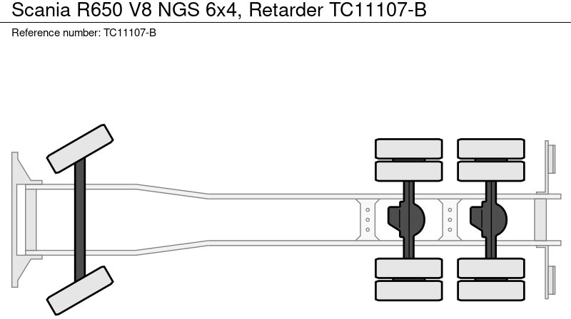 Scania R650 V8 NGS 6x4, Retarder - Lastbil chassis: billede 3 Scania R650 V8 NGS 6x4, Retarder - Lastbil chassis: billede 3