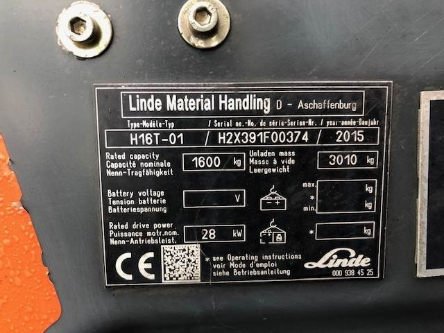 Linde H16T-01 - Gas gaffeltruck: billede 3 Linde H16T-01 - Gas gaffeltruck: billede 3