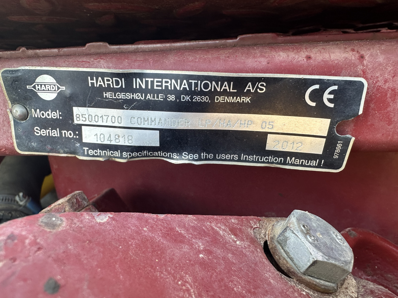 Trailersprøjte Hardi Commander 4400 30m GPS: billede 13