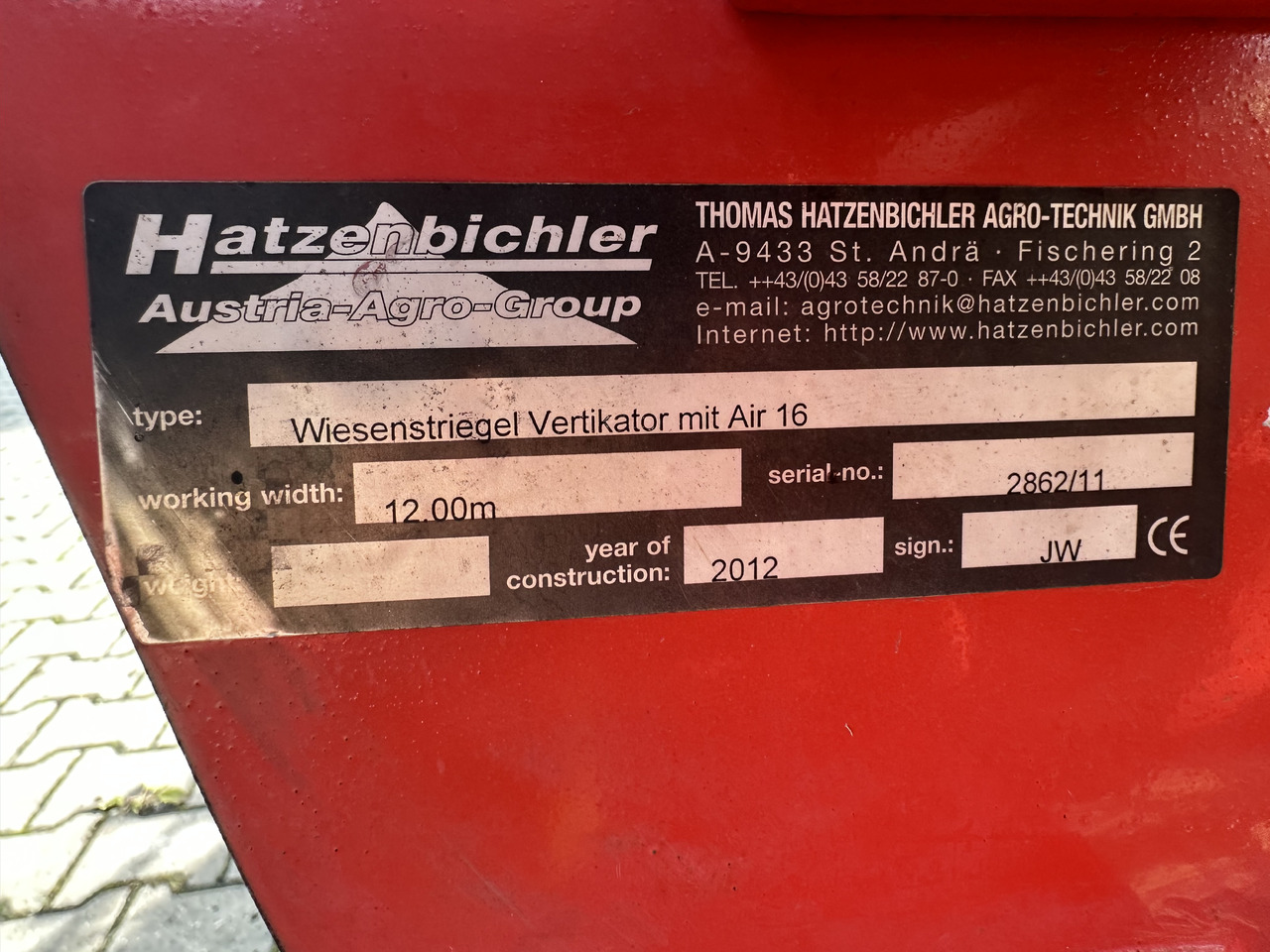 Hatzenbichler AIR 16 - Halmstrigle: billede 4 Hatzenbichler AIR 16 - Halmstrigle: billede 4