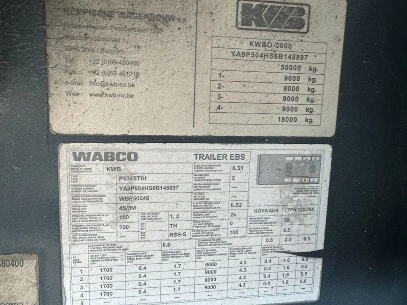 Kwb 2 LIFT + 2 STUURASSEN KENNIS 14000-2 R HYDRAULISCHE - Åben sættevogn: billede 4 Kwb 2 LIFT + 2 STUURASSEN KENNIS 14000-2 R HYDRAULISCHE - Åben sættevogn: billede 4