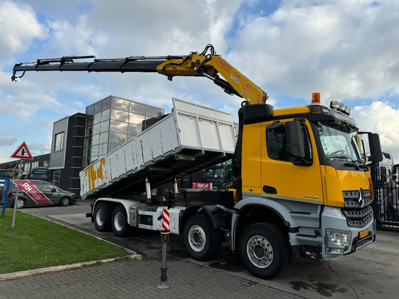Mercedes-Benz Arocs 4448 8X4 + EURO 6 + FASSI F315 + REMOTE + KIPPER + STEERING AXLE - Tipvogn lastbil, Lastbil med kran: billede 2 Mercedes-Benz Arocs 4448 8X4 + EURO 6 + FASSI F315 + REMOTE + KIPPER + STEERING AXLE - Tipvogn lastbil, Lastbil med kran: billede 2