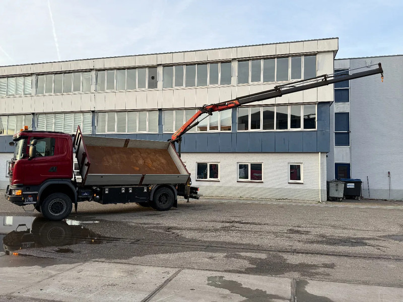 Scania G370 4X4 EURO 6 + 3-SIDE TIPPER + PALFINGER PK9002 + REMOTE - Tipvogn lastbil, Lastbil med kran: billede 3 Scania G370 4X4 EURO 6 + 3-SIDE TIPPER + PALFINGER PK9002 + REMOTE - Tipvogn lastbil, Lastbil med kran: billede 3