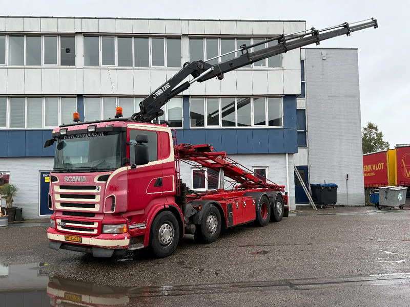 Scania R480 8X2 + HIAB 220-4 + REMOTE + HIAB MULTILIFT - Lastbil med wirehejs, Lastbil med kran: billede 1 Scania R480 8X2 + HIAB 220-4 + REMOTE + HIAB MULTILIFT - Lastbil med wirehejs, Lastbil med kran: billede 1