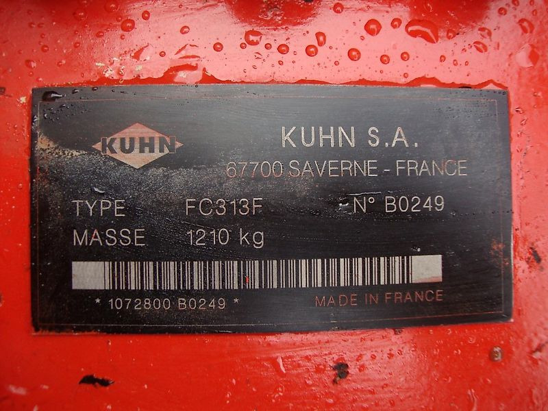 Kuhn FC 313 F - Slåmaskine: billede 5 Kuhn FC 313 F - Slåmaskine: billede 5