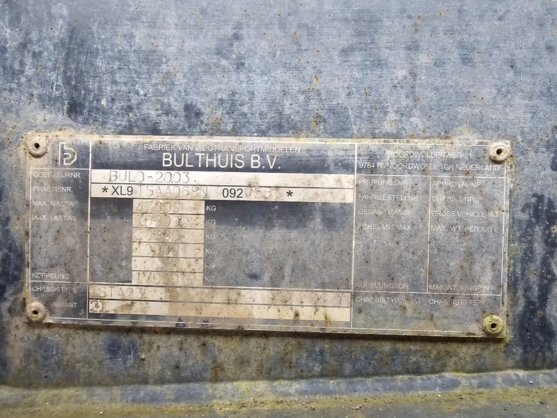 Bulthuis TSTA23 - BPW - DRUM - Lifting axle - 2x Steering - Chassis sættevogn: billede 5 Bulthuis TSTA23 - BPW - DRUM - Lifting axle - 2x Steering - Chassis sættevogn: billede 5