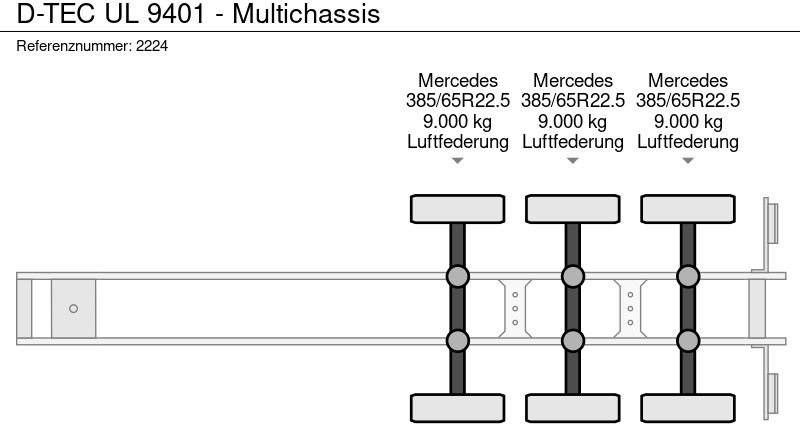 Containerbil/ Veksellad sættevogn D-Tec UL 9401 - Multichassis: billede 15