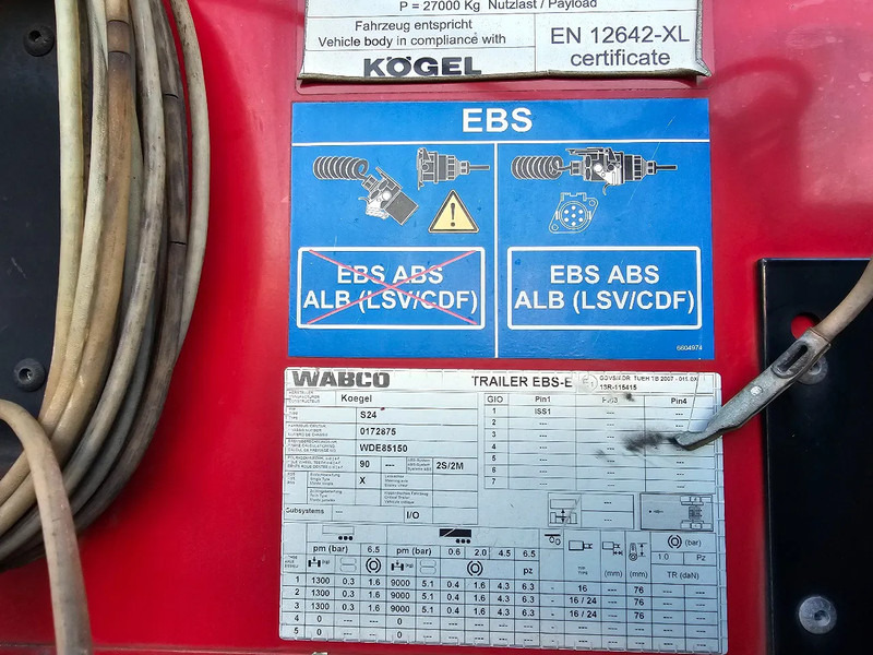 Gardintrailer Kögel S24-1 - SAF - DISC: billede 12 Gardintrailer Kögel S24-1 - SAF - DISC: billede 12