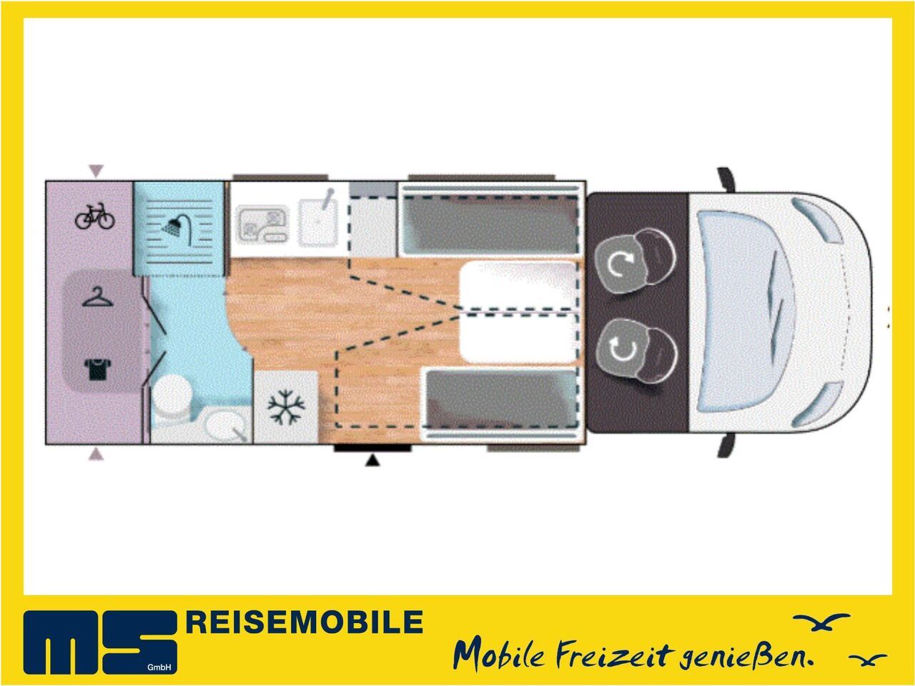 Chausson 630 TITANIUM / 2027 /165PS-8G./ EINZEL-HUBBETTEN - Delintegreret autocamper: billede 2 Chausson 630 TITANIUM / 2027 /165PS-8G./ EINZEL-HUBBETTEN - Delintegreret autocamper: billede 2