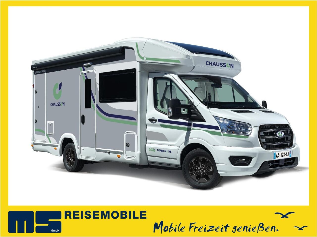 Chausson 640 TITANIUM / -2027- / 165PS-8G. / XXL- HUBBETT - Delintegreret autocamper: billede 1 Chausson 640 TITANIUM / -2027- / 165PS-8G. / XXL- HUBBETT - Delintegreret autocamper: billede 1