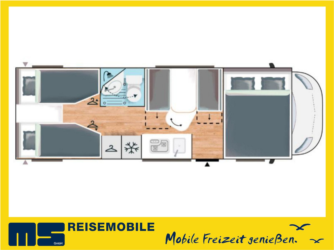 Chausson C 727 FIRST LINE /140PS / EINZELBETTEN & ALKOVEN - Autocamper med alkove: billede 2 Chausson C 727 FIRST LINE /140PS / EINZELBETTEN & ALKOVEN - Autocamper med alkove: billede 2