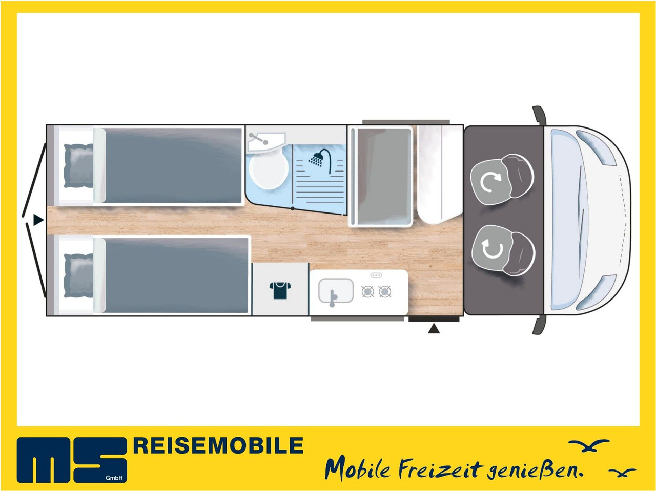 Chausson V697 SPORT LINE / -2026- / 140-8G./ EINZELBETTEN - Camper van: billede 2 Chausson V697 SPORT LINE / -2026- / 140-8G./ EINZELBETTEN - Camper van: billede 2