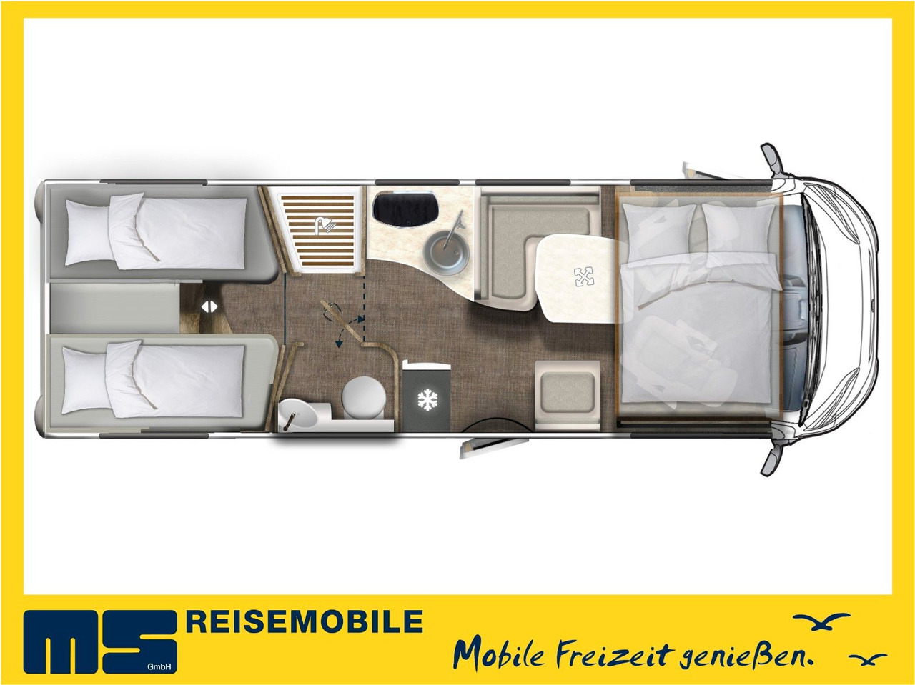 Eura Mobil INTEGRA LINE 720 EB /180PS-9G MAXI/ EINZELBETTEN - Helintegreret autocamper: billede 2 Eura Mobil INTEGRA LINE 720 EB /180PS-9G MAXI/ EINZELBETTEN - Helintegreret autocamper: billede 2