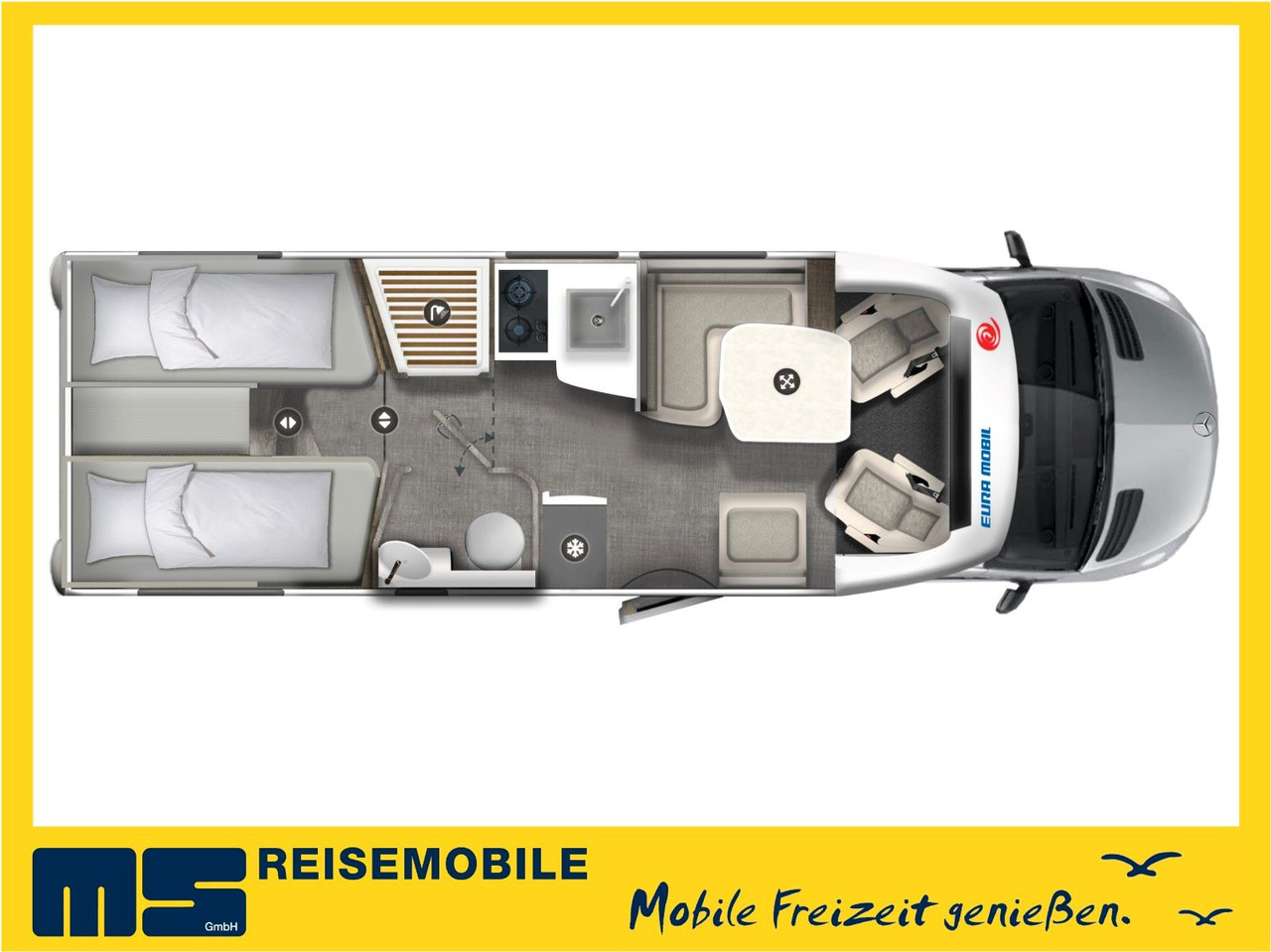 Eura Mobil PROFILA T 726 EB /- 2026 - / GOLD - LEVEL PAKET - Delintegreret autocamper: billede 2 Eura Mobil PROFILA T 726 EB /- 2026 - / GOLD - LEVEL PAKET - Delintegreret autocamper: billede 2