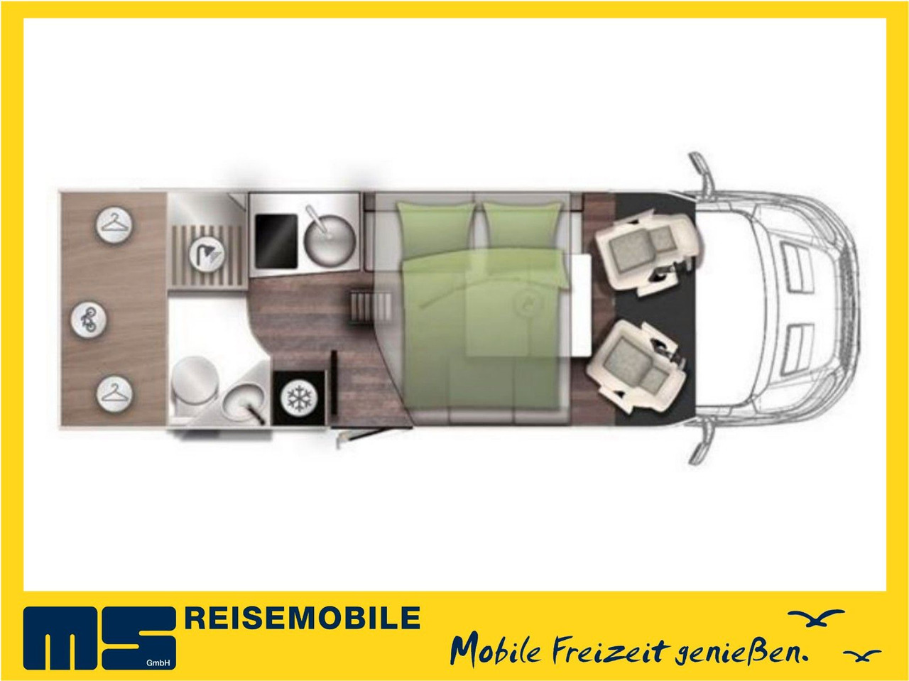 Forster T 639 LF /-2026- / 165 PS-8G / HUBBETT & RAUMBAD - Delintegreret autocamper: billede 2 Forster T 639 LF /-2026- / 165 PS-8G / HUBBETT & RAUMBAD - Delintegreret autocamper: billede 2