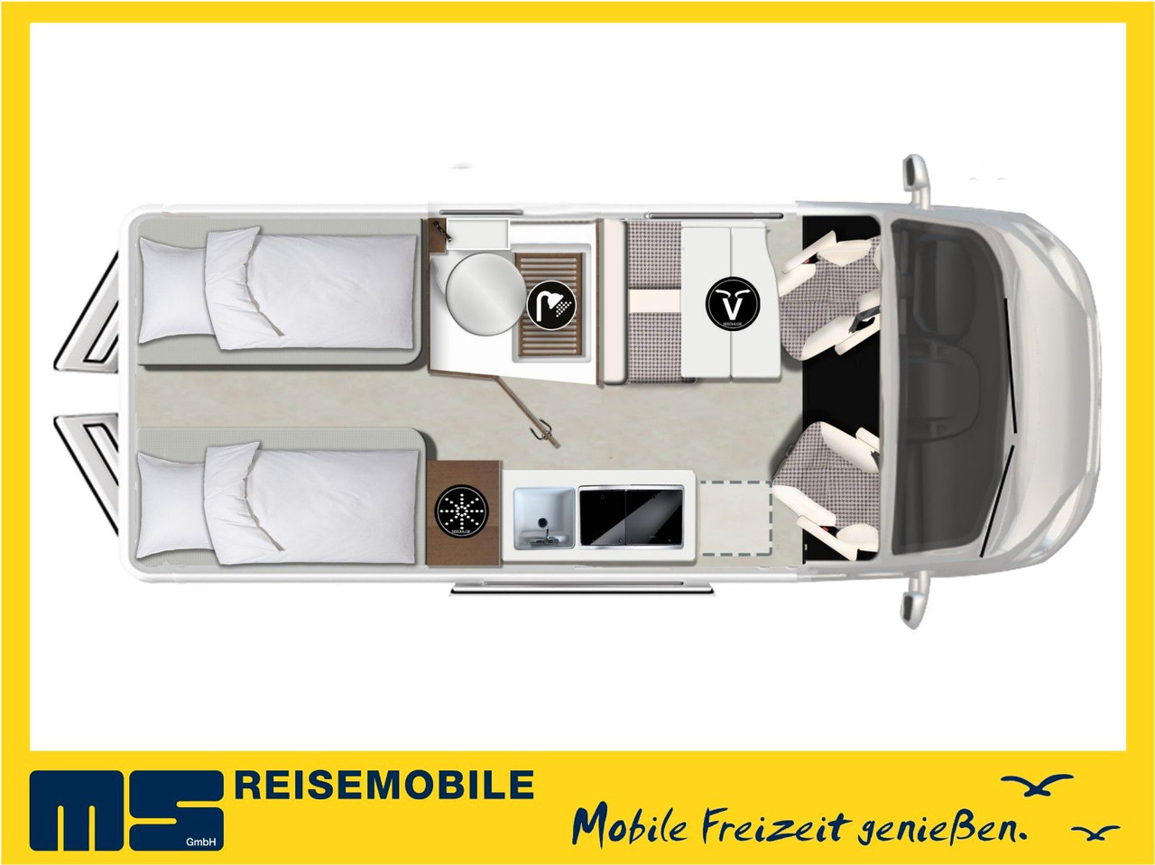 Karmann DAVIS 620 LIFESTYLE/-MODELL 2026- / EINZELBETTEN - Camper van: billede 2 Karmann DAVIS 620 LIFESTYLE/-MODELL 2026- / EINZELBETTEN - Camper van: billede 2