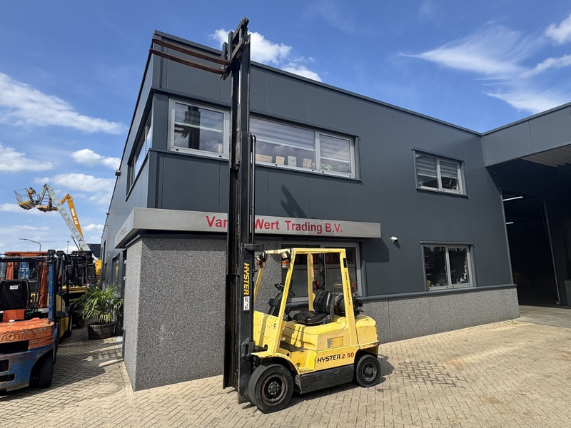 Gas gaffeltruck Hyster H2.50XM Triplo 470 Freelift / Sideshift LPG 1995: billede 8
