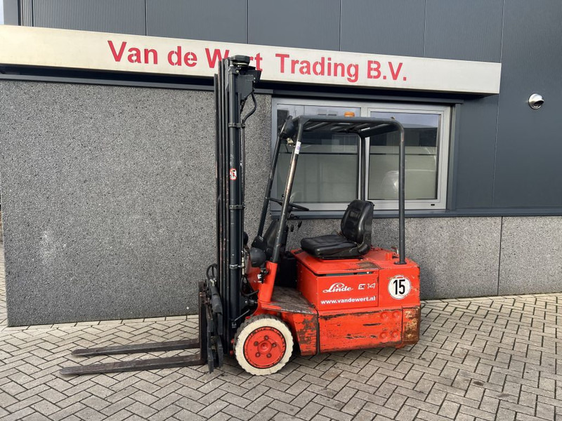 Linde e14 Heftruck Linde E14 Triplo 550 Freelift/Sideshift elektrisch - El gaffeltruck: billede 2 Linde e14 Heftruck Linde E14 Triplo 550 Freelift/Sideshift elektrisch - El gaffeltruck: billede 2