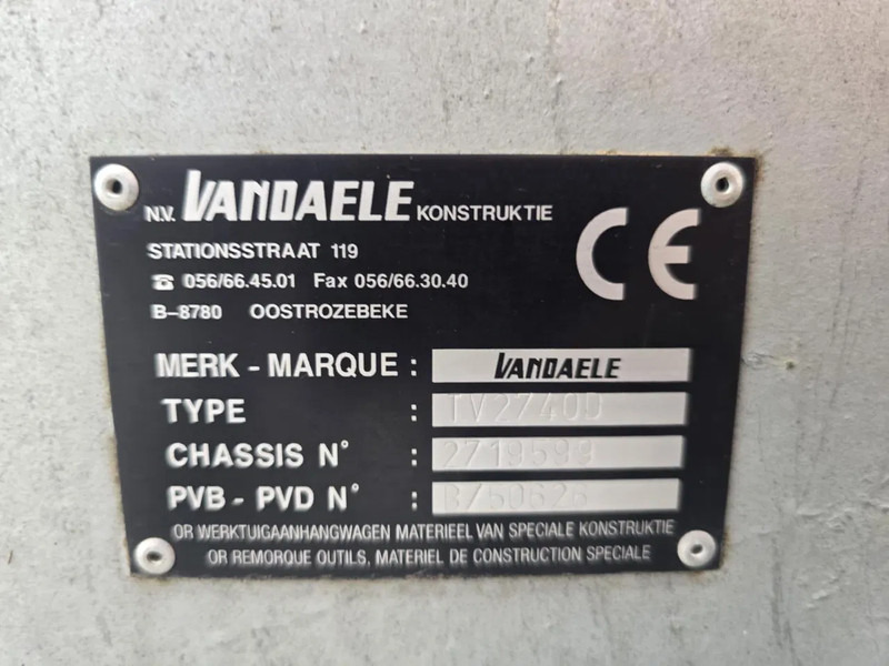 Flishugger VANDAELE TV2740D    300 uren/hours/heurs/stunden - NIEUW-NEU-NEW Condition: billede 16 Flishugger VANDAELE TV2740D    300 uren/hours/heurs/stunden - NIEUW-NEU-NEW Condition: billede 16