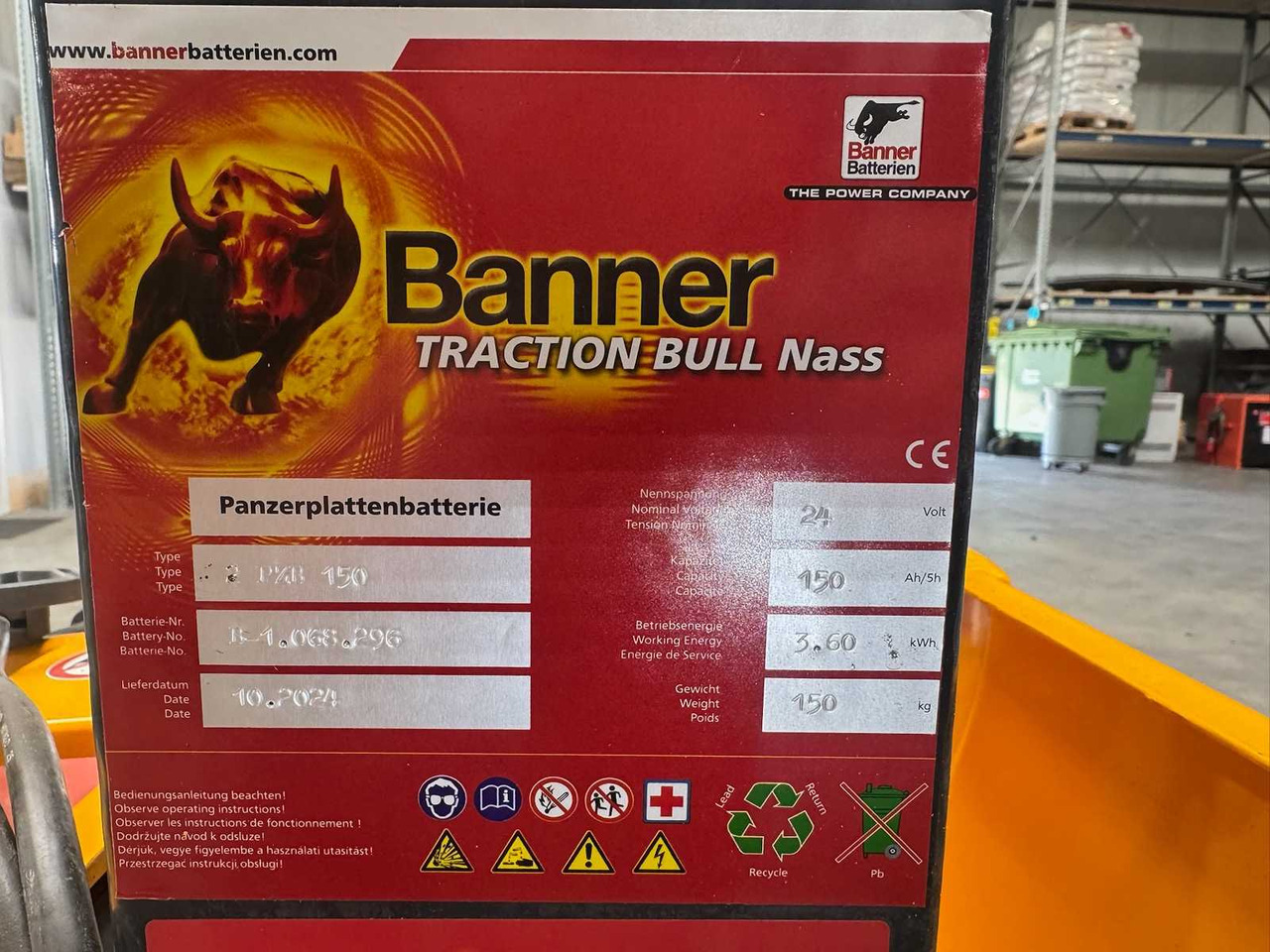 Gaffeltruck 10/2024 SERVICE+UVV 10/2026 JUNGHEINRICH EJE116 1,600KG PALLET TRUCK ANT 2,198 HOURS: billede 11