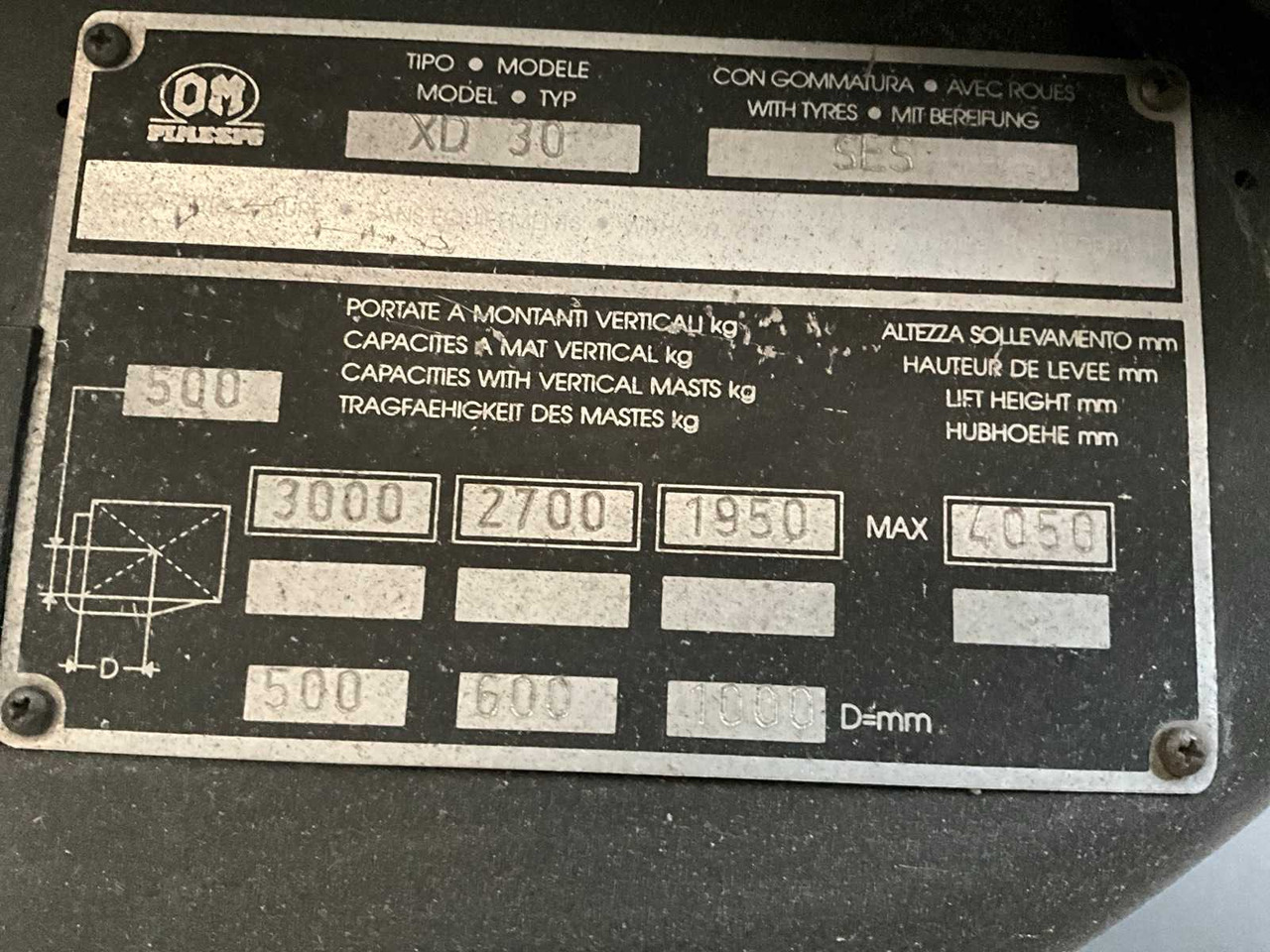 Gaffeltruck 2007 OM XD30 FORKLIFT: billede 13 Gaffeltruck 2007 OM XD30 FORKLIFT: billede 13