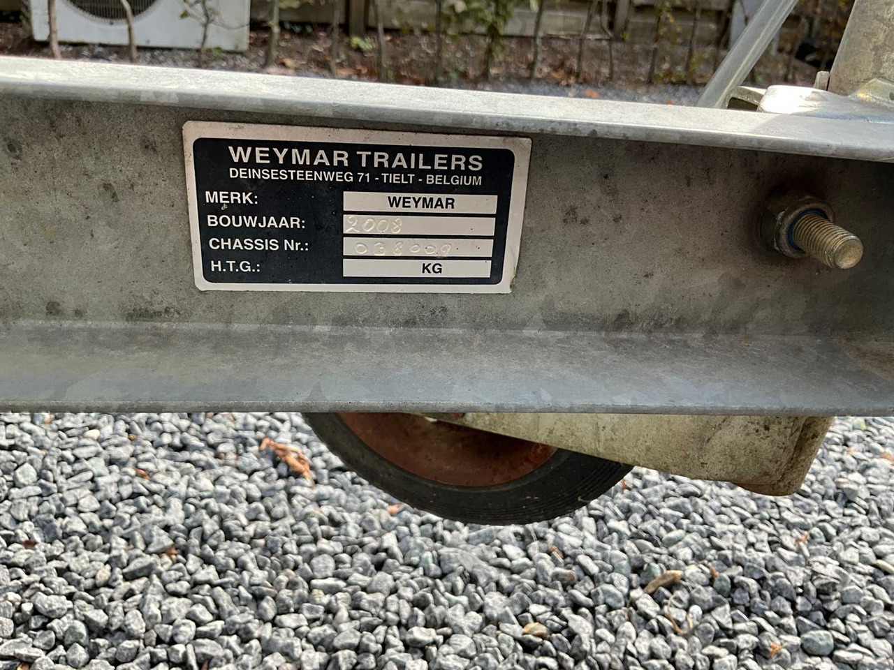 Anhænger WEYMAR 2008 TRAILER 750KG: billede 12