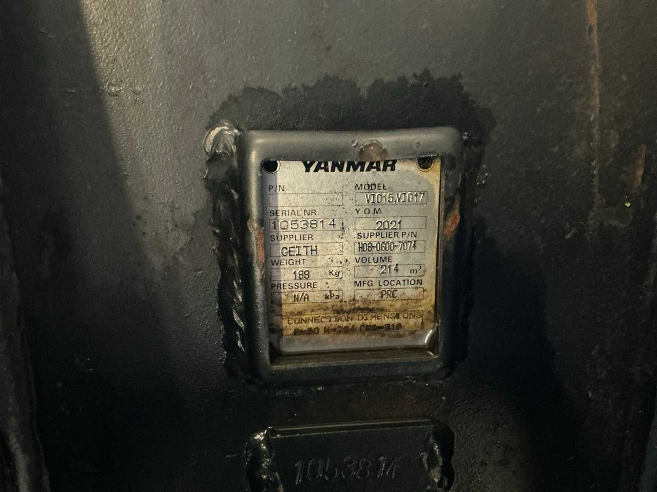 GEITH - 2021 - BUCKET FOR YANMAR B75W B95W - Gummihjulslæsser: billede 5 GEITH - 2021 - BUCKET FOR YANMAR B75W B95W - Gummihjulslæsser: billede 5