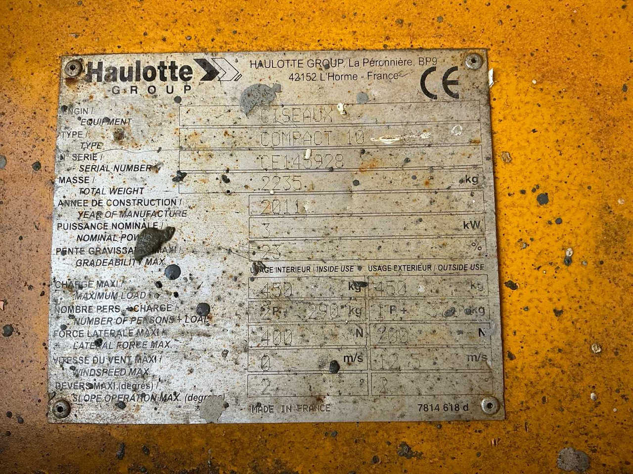 Lift Haulotte Compact 10: billede 13