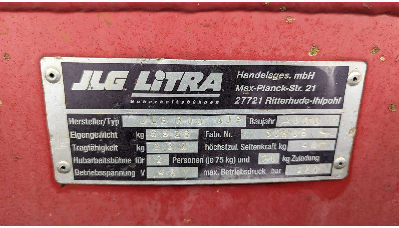 JLG - E300AJP - AERIAL WORK PLATFORMS (NO. 68906) - 2000 - Lift: billede 5 JLG - E300AJP - AERIAL WORK PLATFORMS (NO. 68906) - 2000 - Lift: billede 5