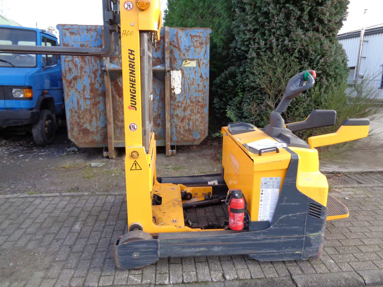 JUNGHEINRICH ERV 308 DRAWBAR REACH TRUCK WITH PLATFORM, JUNGHEINRICH-ERV 308 - Gaffeltruck: billede 3 JUNGHEINRICH ERV 308 DRAWBAR REACH TRUCK WITH PLATFORM, JUNGHEINRICH-ERV 308 - Gaffeltruck: billede 3