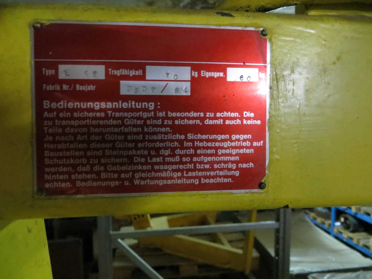 L12 HOIST L12 - Lift: billede 3 L12 HOIST L12 - Lift: billede 3