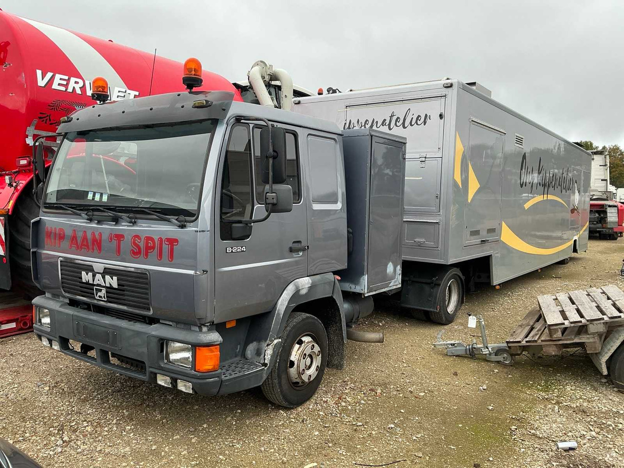 MAN 8-224 TRUCK WITH SEMI-TRAILER SALES - Lastbil: billede 1 MAN 8-224 TRUCK WITH SEMI-TRAILER SALES - Lastbil: billede 1