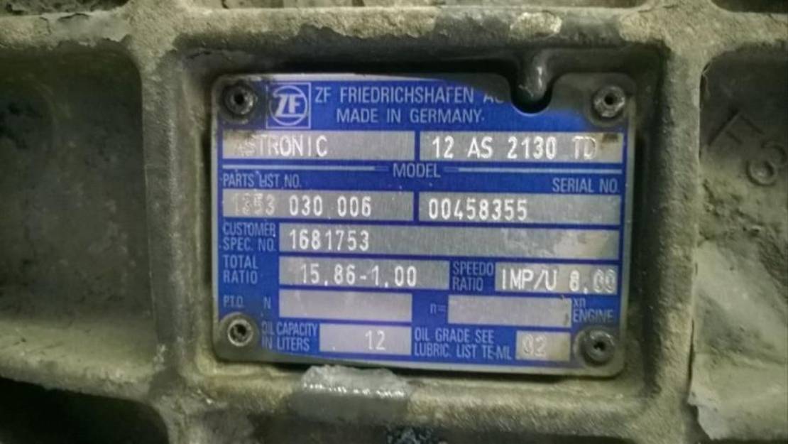 DAF Versnellingsbakbak 12 AS 2130 TD  - Gearkasse for Lastbil: billede 4 DAF Versnellingsbakbak 12 AS 2130 TD  - Gearkasse for Lastbil: billede 4