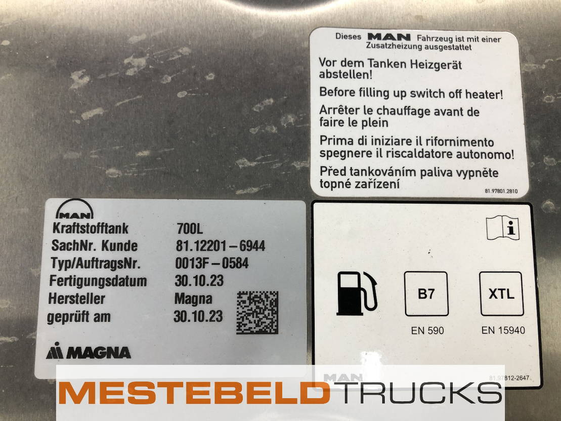 MAN Brandstoftank 700 liter - Brændstoftank for Lastbil: billede 3 MAN Brandstoftank 700 liter - Brændstoftank for Lastbil: billede 3