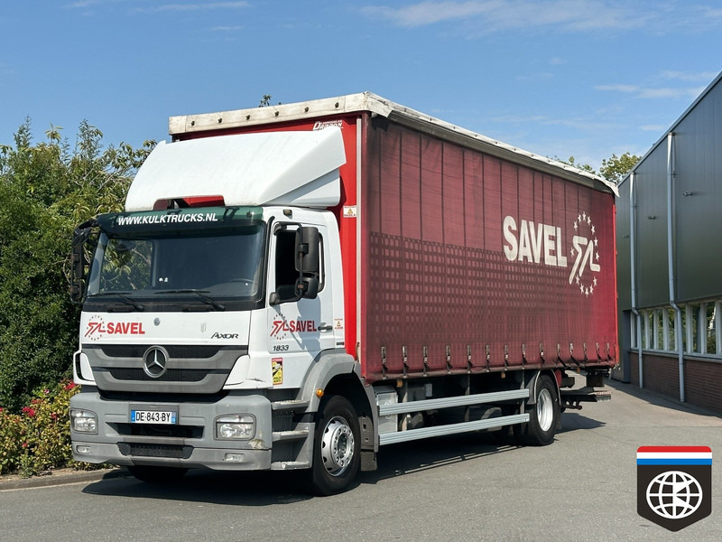Mercedes-Benz AXOR 1833 TAIL LIFT - MANUAL GEARBOX - Lastbil med presenning: billede 1 Mercedes-Benz AXOR 1833 TAIL LIFT - MANUAL GEARBOX - Lastbil med presenning: billede 1