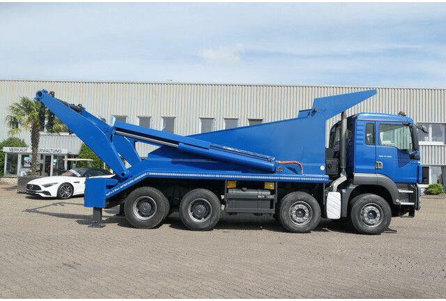 MAN 41.480 TGS 8x4, gr. Federpaket, 37tkm, 4-Achser - Lastbil med wirehejs: billede 2 MAN 41.480 TGS 8x4, gr. Federpaket, 37tkm, 4-Achser - Lastbil med wirehejs: billede 2