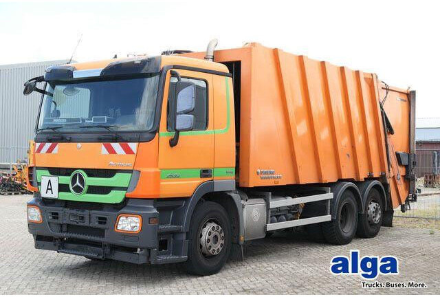 Mercedes-Benz 2532 L Actros 6x2, Faun, Zöller, 24m³, MP3, AC - Affaldsmaskine: billede 1 Mercedes-Benz 2532 L Actros 6x2, Faun, Zöller, 24m³, MP3, AC - Affaldsmaskine: billede 1