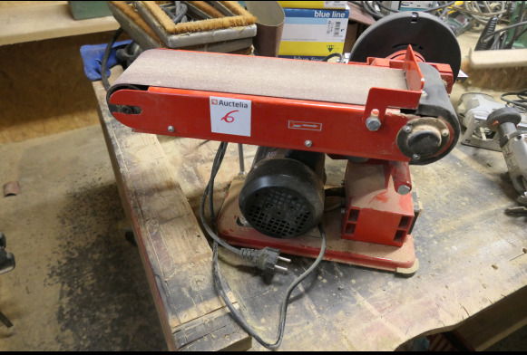 Ponceuse à bande + lapidaire Einhell TC-US 400 - Træbearbejdningsmaskine: billede 1 Ponceuse à bande + lapidaire Einhell TC-US 400 - Træbearbejdningsmaskine: billede 1