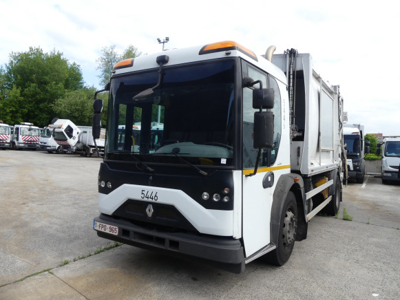 REF:5446 - Camion poubelle Renault Access (2013-192.146 km) - Affaldsmaskine: billede 1 REF:5446 - Camion poubelle Renault Access (2013-192.146 km) - Affaldsmaskine: billede 1