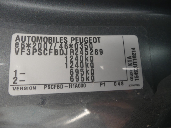 Bil Voiture (saisie sur voirie) (1.735km) Peugeot 108 Style 5 portes(Vin:VF3PSCFBDJR245289): billede 15