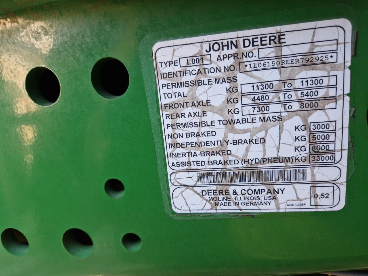 Traktor John Deere 6150R: billede 6 Traktor John Deere 6150R: billede 6