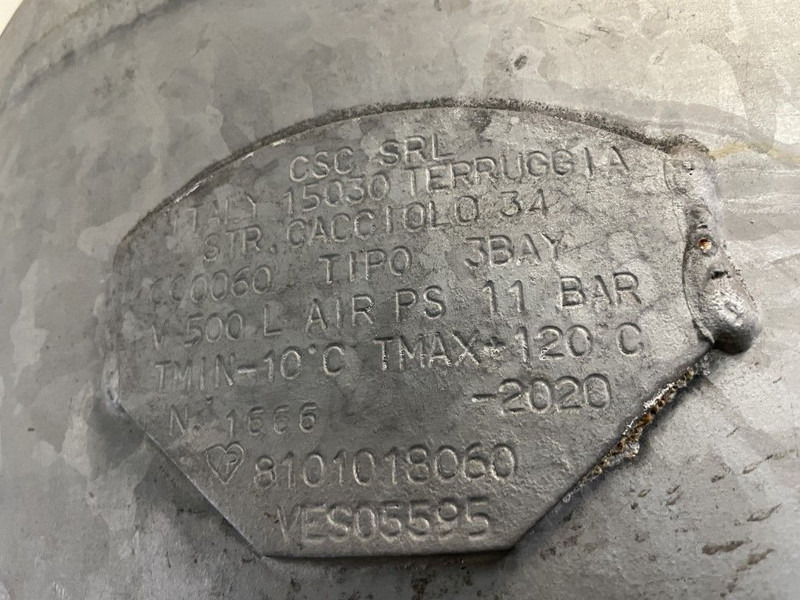 Atlas-Copco 500 Liter Gegalvaniseerde Verticale luchtketel 11 Bar (1 stuks) - Luftkompressor: billede 5 Atlas-Copco 500 Liter Gegalvaniseerde Verticale luchtketel 11 Bar (1 stuks) - Luftkompressor: billede 5