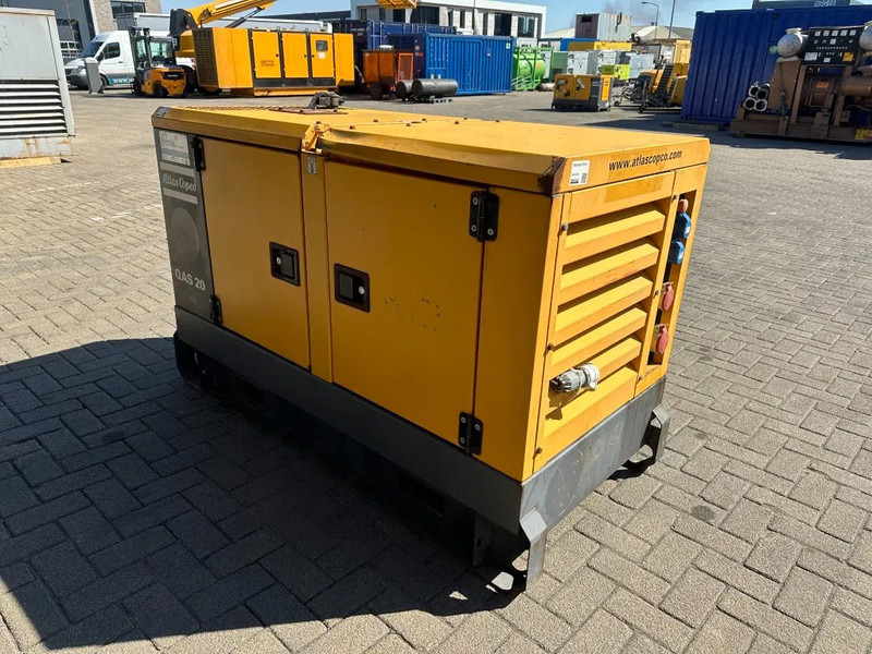 Strømgenerator Atlas-Copco QAS 20 Kubota Leroy Somer 20 kVA Silent Rental generatorrset Stage 3A: billede 14