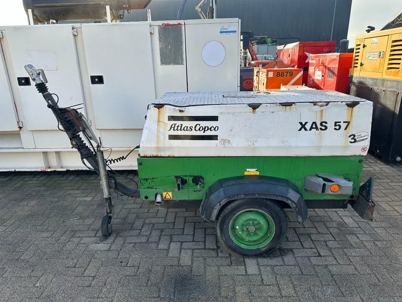 Atlas-Copco XAS 57 DD Deutz 3 m3 / min 23 kW 7 Bar Mobiele Diesel Compressor op aanhanger - Luftkompressor: billede 1 Atlas-Copco XAS 57 DD Deutz 3 m3 / min 23 kW 7 Bar Mobiele Diesel Compressor op aanhanger - Luftkompressor: billede 1