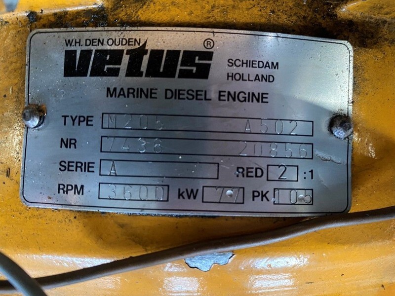 Caterpillar Vetus M205 7.7 kW / 10.5 PK Marine Diesel motor met keerkoppeling - Motor: billede 4 Caterpillar Vetus M205 7.7 kW / 10.5 PK Marine Diesel motor met keerkoppeling - Motor: billede 4