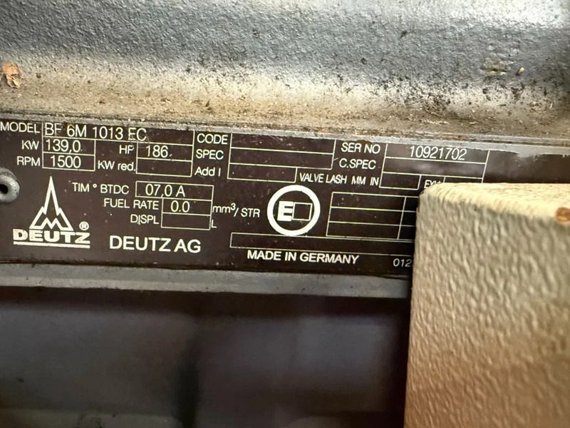 Deutz BF6M 1013 EC 139 kW 186 PK Diesel Motor Engine - Motor for Materialehåndteringsudstyr: billede 3 Deutz BF6M 1013 EC 139 kW 186 PK Diesel Motor Engine - Motor for Materialehåndteringsudstyr: billede 3